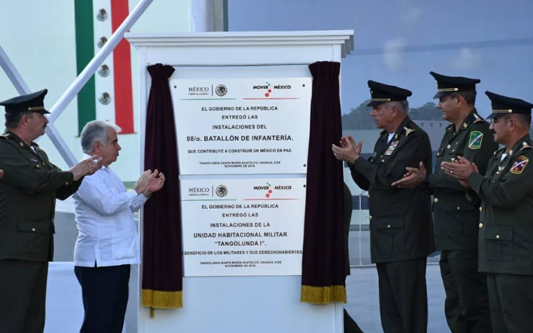 Inauguran 98° Batallón de Infantería en Huatulco