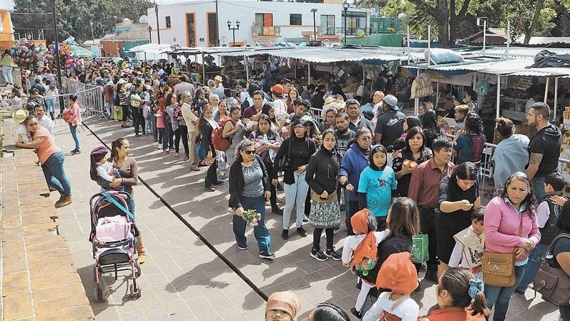 Entre ruinas, festejo guadalupano en Oaxaca