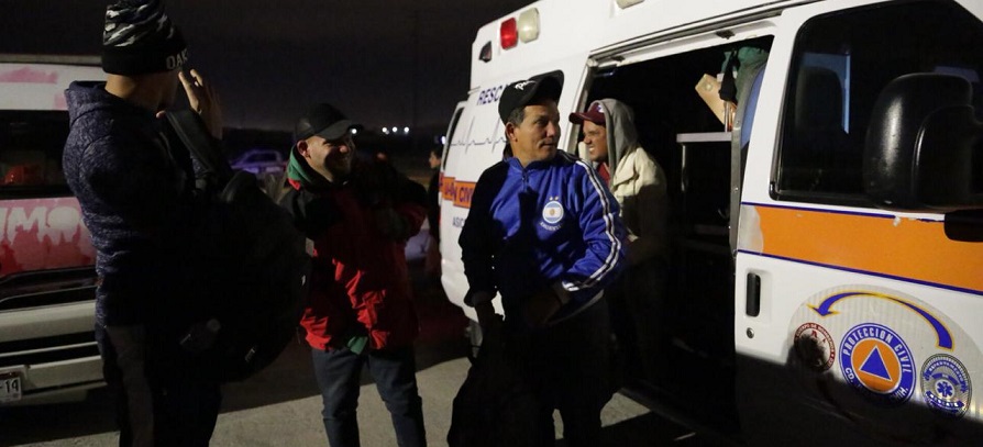 Habilitan estaciones de bomberos para recibir a emigrantes