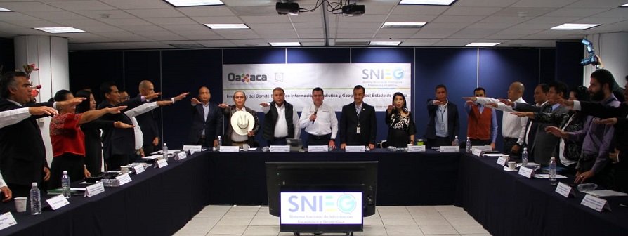 Instala el Comité Estatal de Información Estadística y Geográfica de Oaxaca