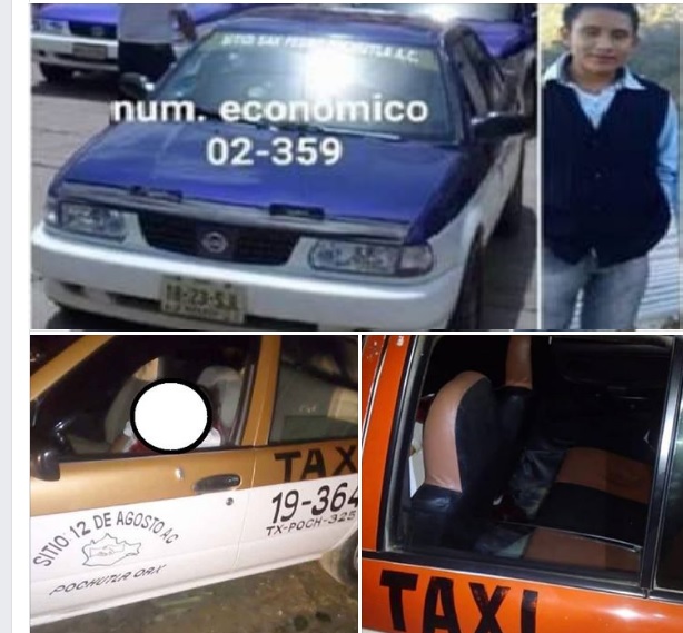 Tres taxistas asesinados en Pochutla, en tres meses