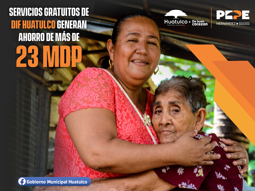Servicios gratuitos de DIF Huatulco, generan ahorro de mas de 33 mdp a la sociedad