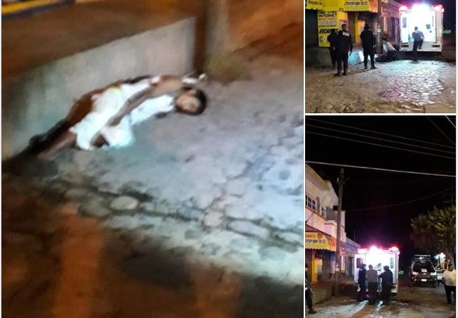 Balean a sujeto en el centro de Santa María Huatulco, y muere