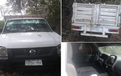 Policía Vial recupera en Huatulco camioneta con reporte de robo