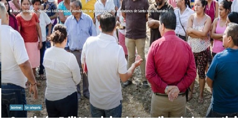 Continúa Edil Municipal atendiendo las peticiones de los ciudadanos de Huatulco