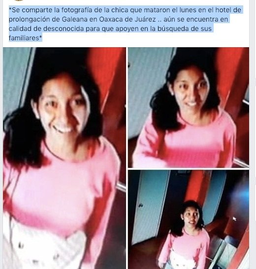 Aprehende Fiscalía a probable feminicida  de joven asesinada en hotel de la capital oaxaqueña