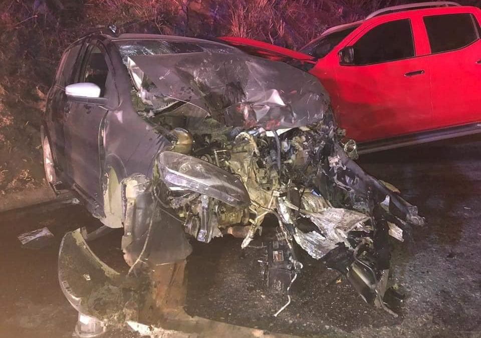 Fuerte accidente vial en Puente Coyula, deja 4 lesionados