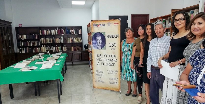 Biblioteca “Profesor Victoriano A. Flores” del IEEPO  expone obras de Alexander von Humboldt