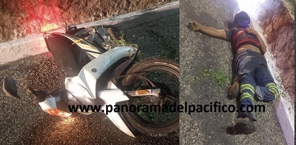 Motociclista pierde la vida en Huatulco