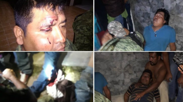 Pobladores atacan a soldados tras presunto saqueo de tren en Qro.