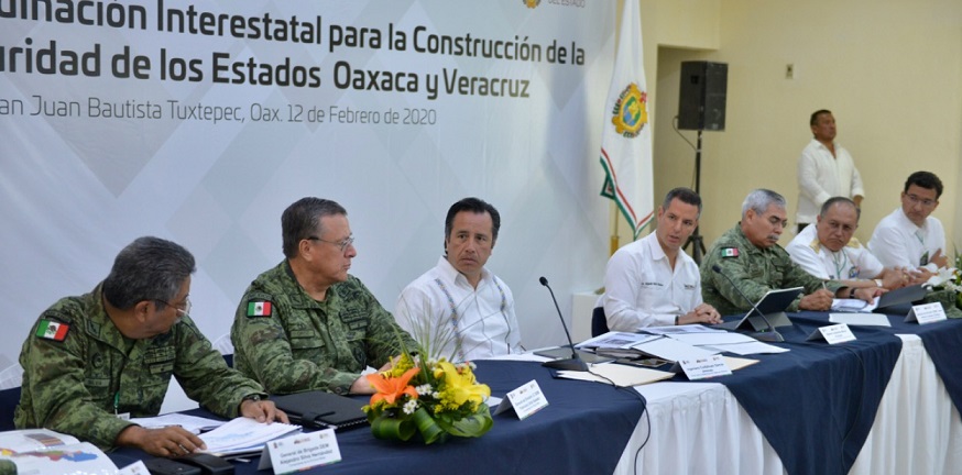 Unen esfuerzos Oaxaca y Veracruz contra la inseguridad en su frontera