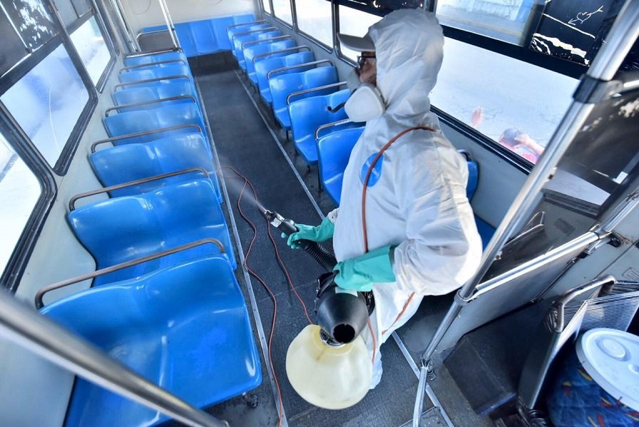 Inicia Semovi proceso de sanitización de 484 camiones de la ciudad de Oaxaca
