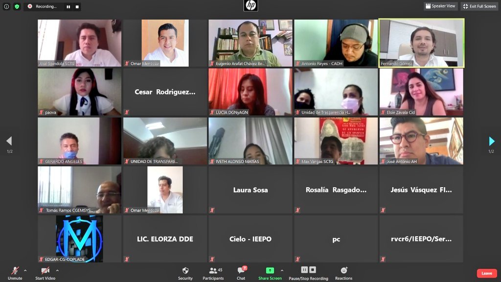 Brinda Contraloría capacitación para la Protección de Datos Personales