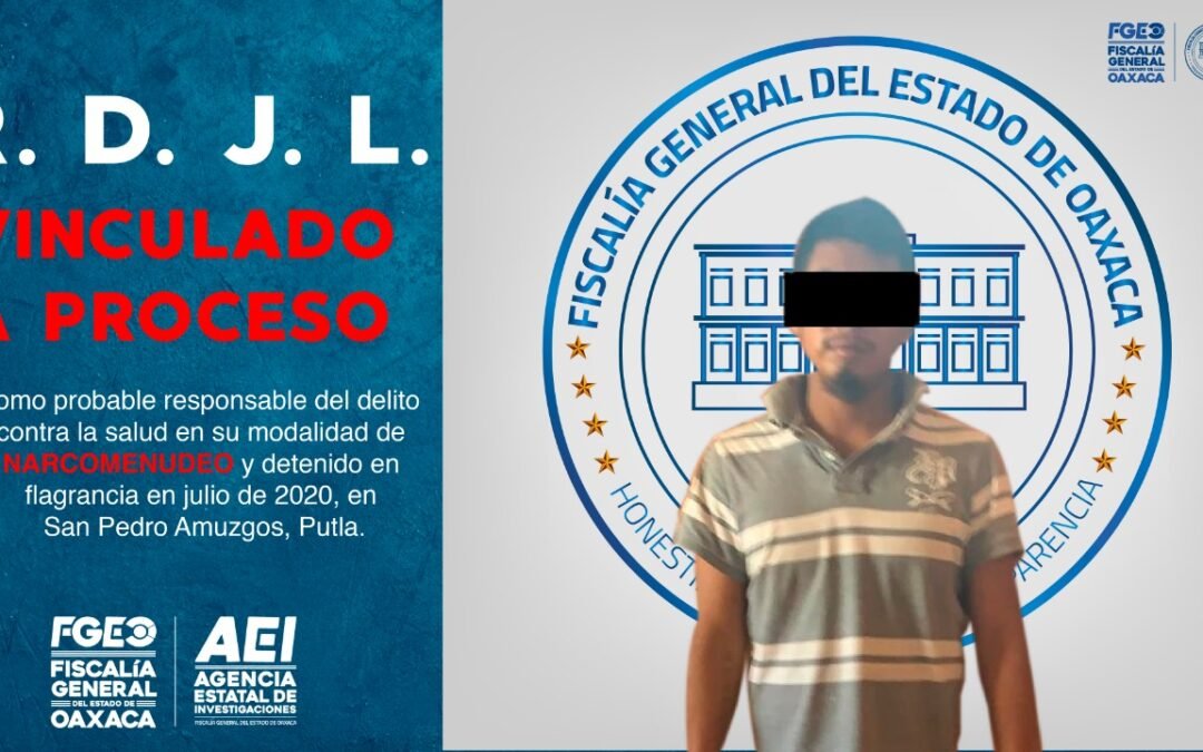 Aprenden y logran vincular a probable narcomenudista en Putla