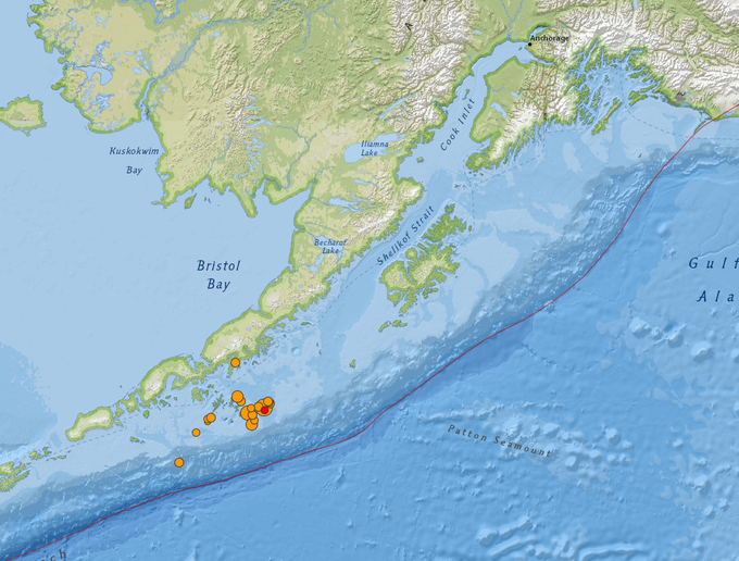 Terremoto en Alaska: Un sismo de magnitud 7,8 sacude las costas de Alaska