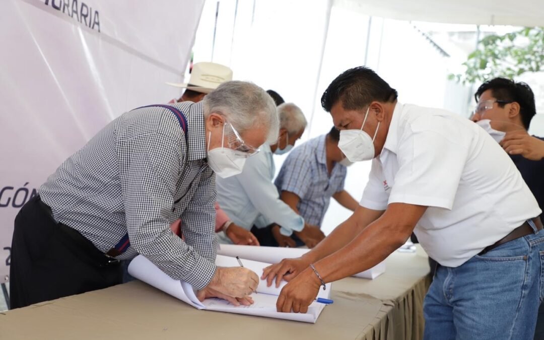 Con firma de Convenios Definitivos de Conciliación Agraria,  ejidos de la costa ponen fin a décadas de conflictos