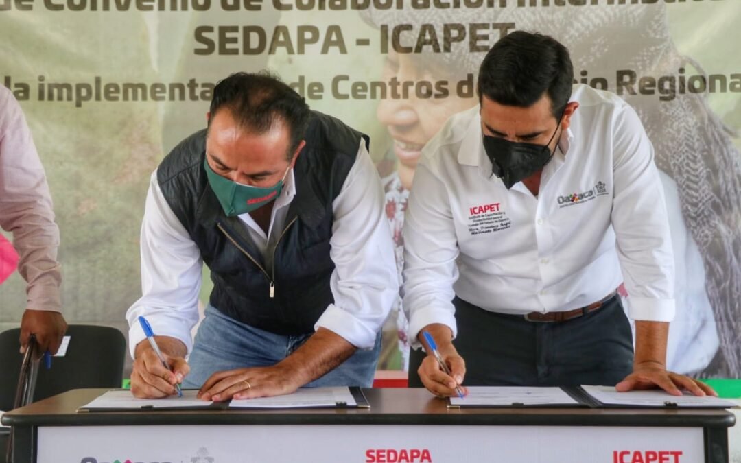 Celebran convenio marco Sedapa-Icapet