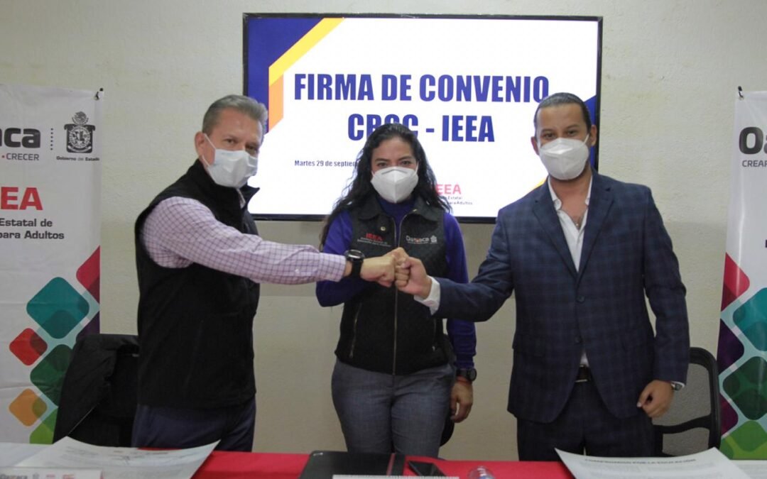 IEEA y CROC juntos para abatir el rezago educativo en Oaxaca