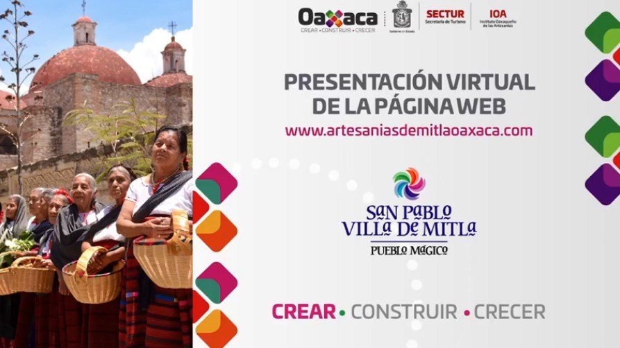 Sectur Oaxaca y San Pablo Villa de Mitla presentan sitio online de artesanías