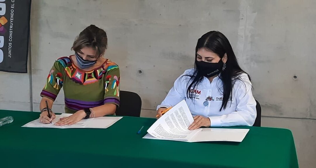 Firma IOAM e Incude convenio a favor de la comunidad migrante y familias oaxaqueñas