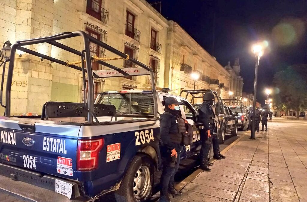 Mediante operativo conjunto se liberan calles  del primer cuadro de la ciudad de Oaxaca