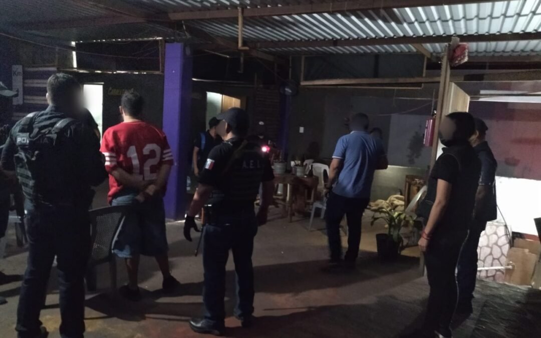 Fiscalía de Oaxaca, en coordinación con la Guardia Nacional y la Secretaría de Seguridad Pública de Oaxaca realizan cateos