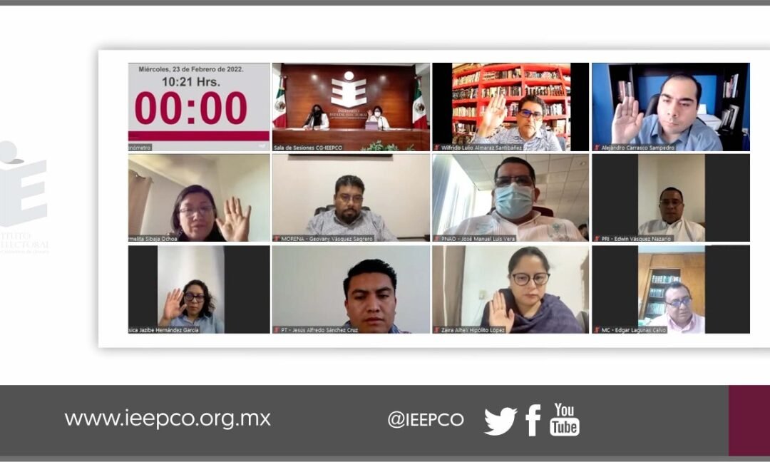 Avanzan Elecciones Extraordinarias, IEEPCO ratifica plataformas electorales
