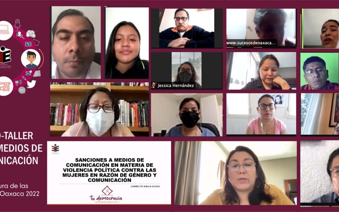 Realiza IEEPCO curso dirigido a medios de comunicación