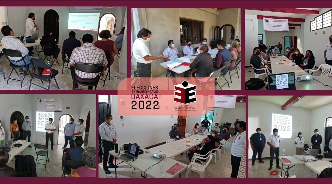 Capacita IEEPCO a Consejos Distritales que coordinan Elecciones Extraordinarias