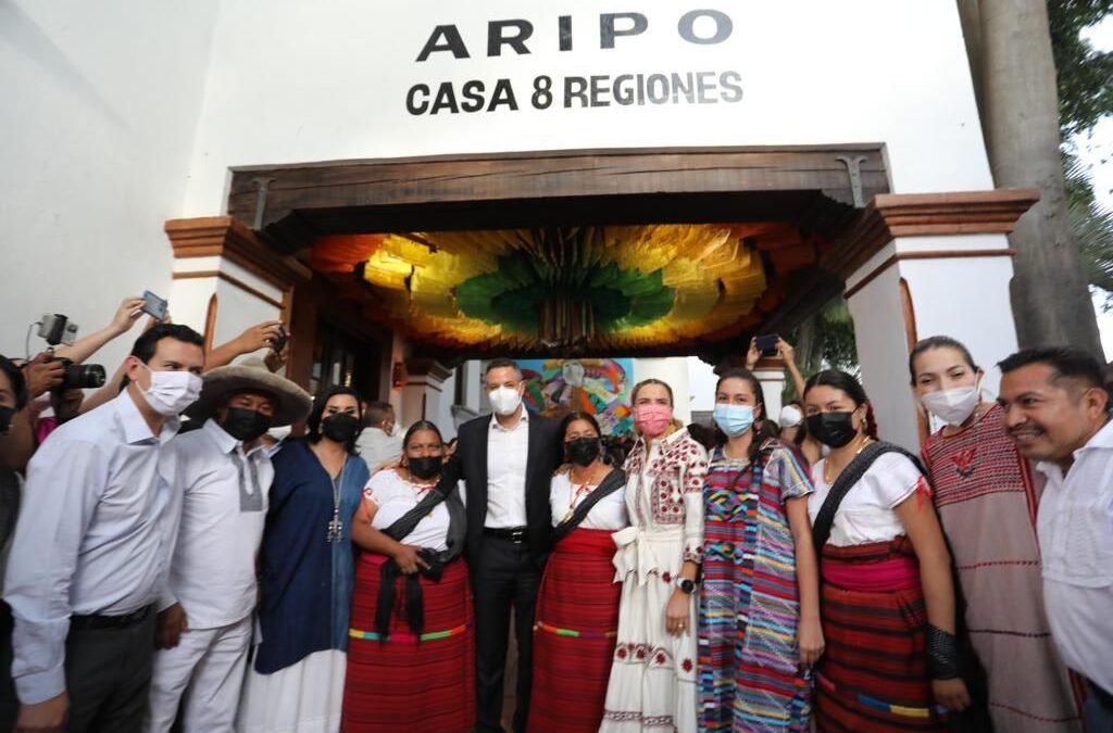 Visitan AMH e IMM la “Casa Ocho Regiones”