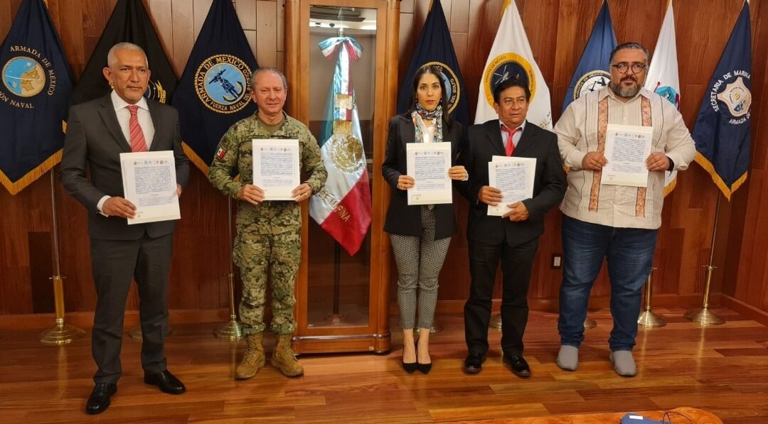 Fiscalía de Oaxaca firma convenio de colaboración en materia de seguridad con SEMAR y Fiscalías de Tabasco, Chiapas y Veracruz, por Corredor Interoceánico