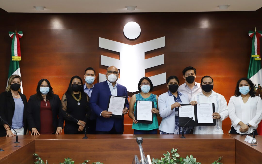 Suscriben IEEPCO y CORTV convenio para realización de debates