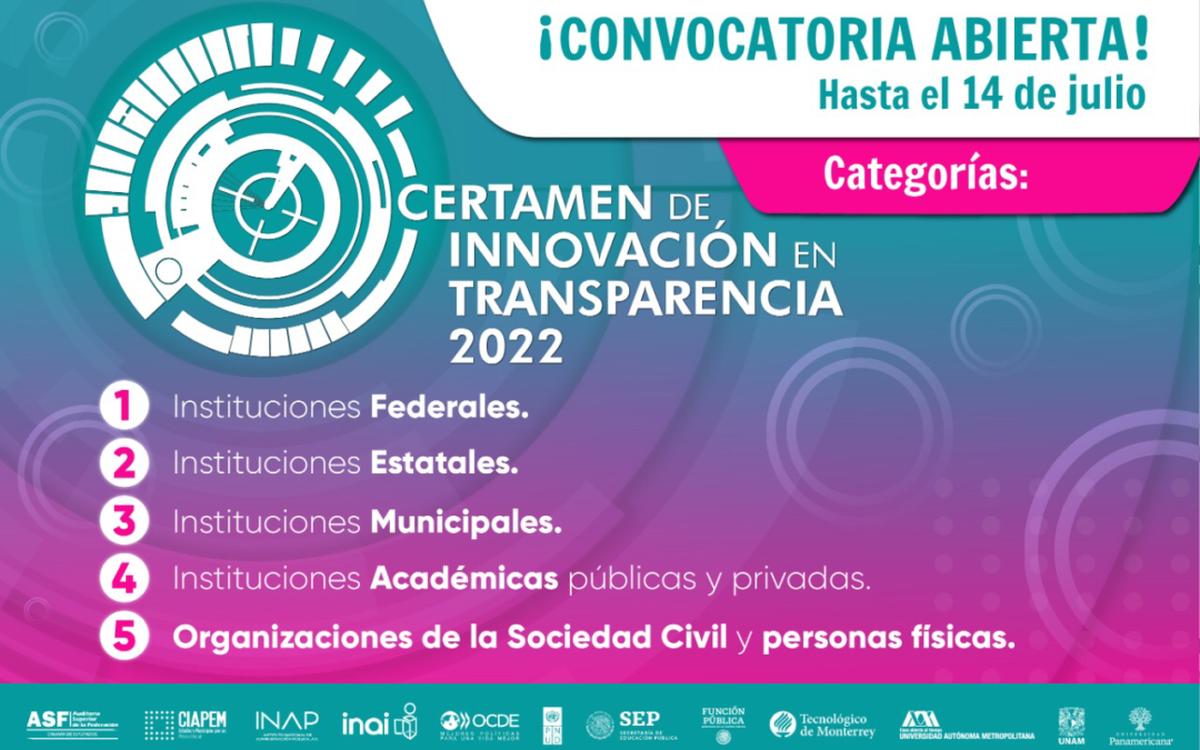 Convocan a participar en el Certamen de Innovación  en Transparencia 2022