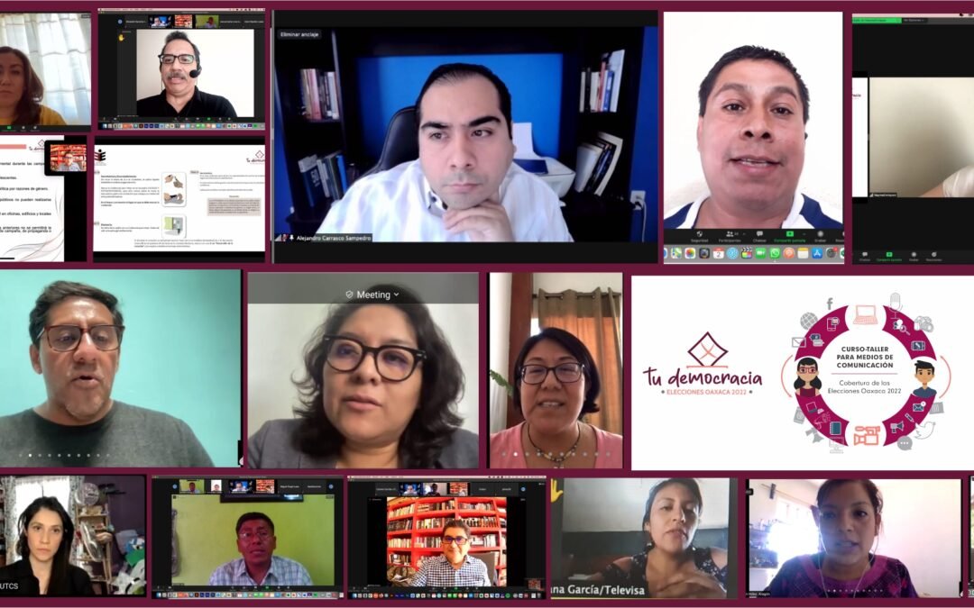 Concluye taller para medios sobre las elecciones 2022