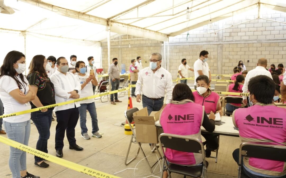 IEEPCO e INE Oaxaca conteo, sellado y agrupamiento de boletas