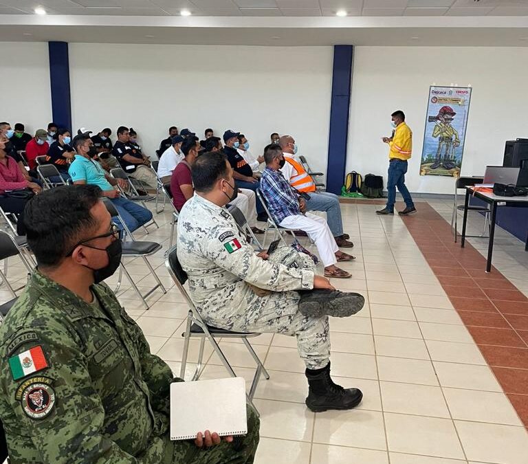 Capacita Coesfo en prevención y combate de incendios forestales a autoridades de 20 municipios de la Costa