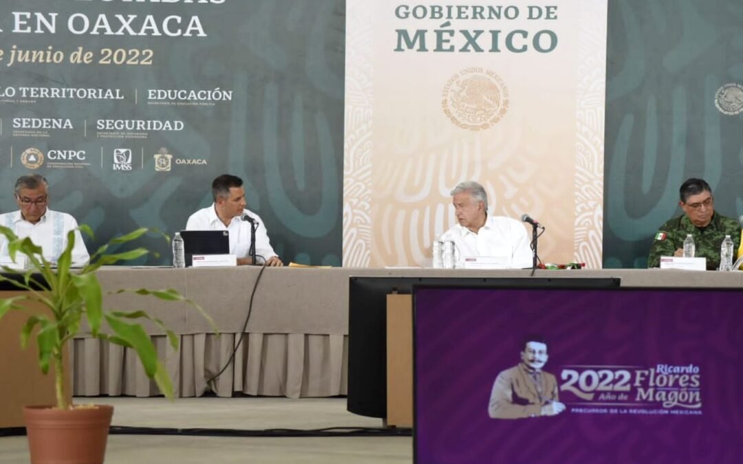 Destinará Gobierno de México más de 6 mil MDP para la reconstrucción de las zonas afectadas por el huracán Ágatha