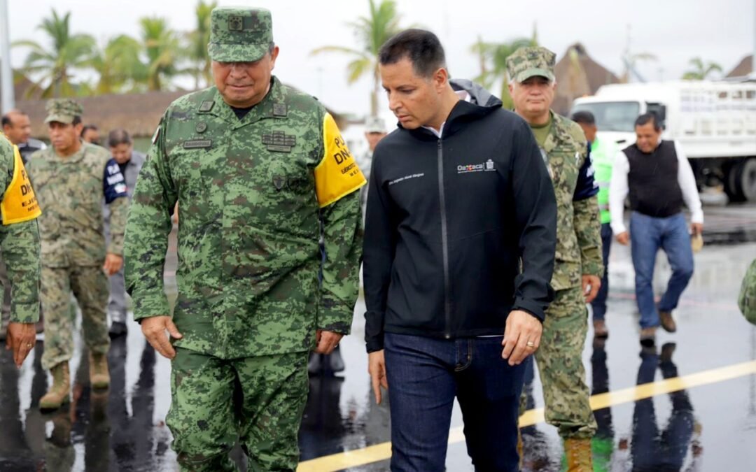 Encabezan Alejandro Murat y el general Luis Cresencio Sandoval, quinta sesión permanente del Consejo Estatal de Protección Civil