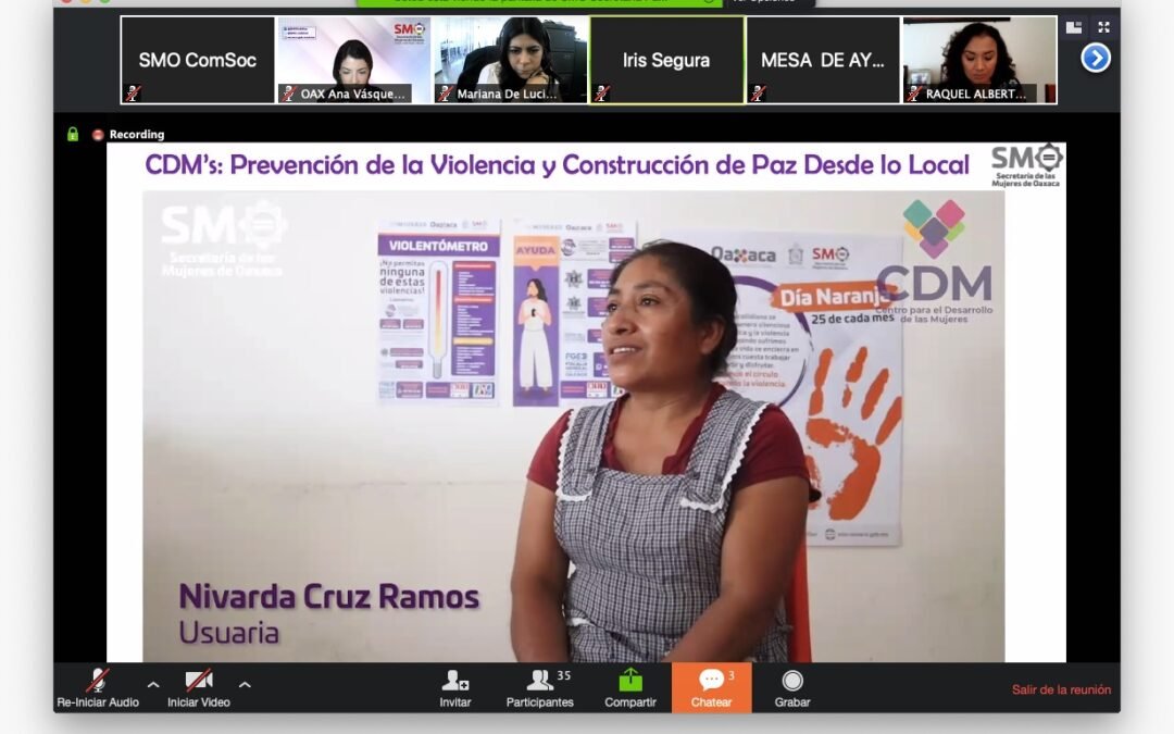 En foro nacional, la SMO presenta buenas prácticas de atención de mujeres violentadas