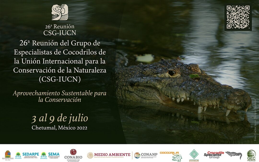 Chetumal, México será la Capital mundial de expertos en cocodrilos