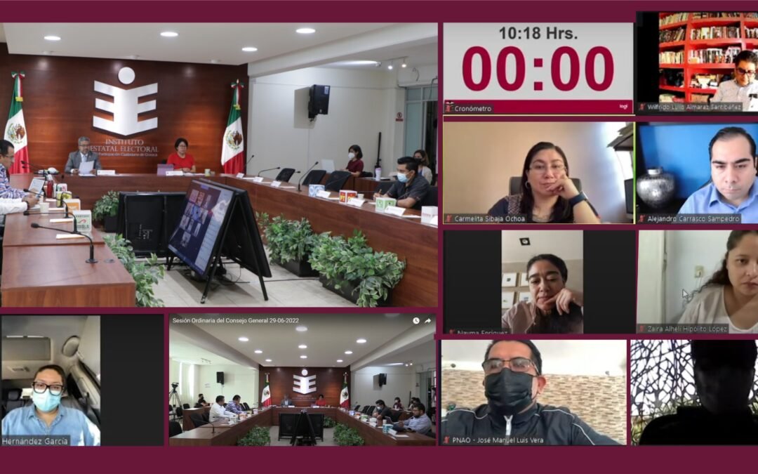 Realiza IEEPCO sesión ordinaria correspondiente al mes de junio