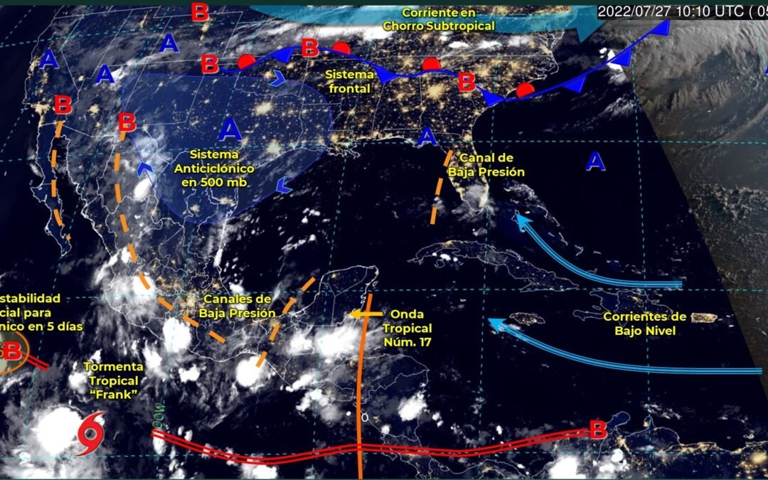 Onda tropical 16 mantendrá lluvias de intensidad variable en territorio oaxaqueño: CEPCO