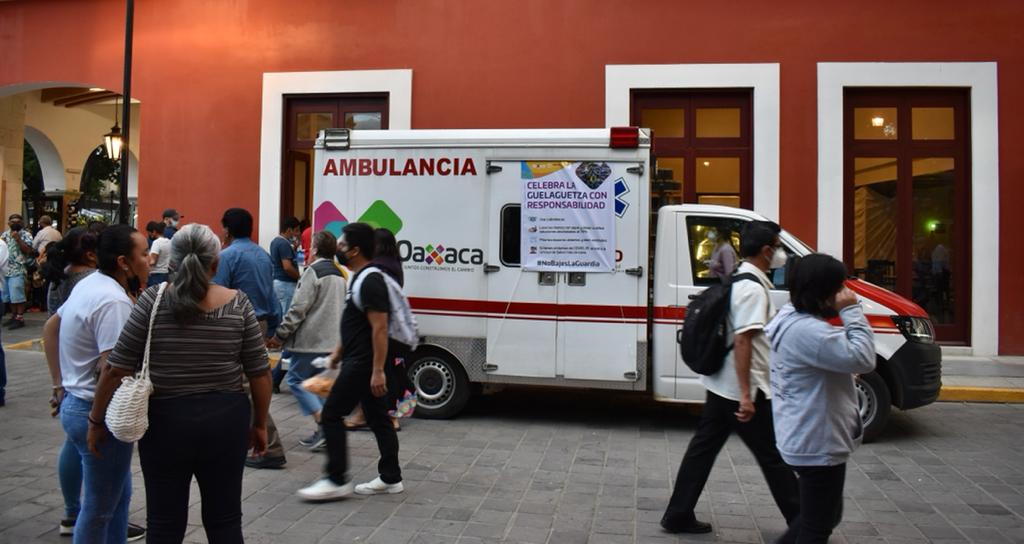 Despliegan SSO ambulancias en eventos masivos por  Guelaguetza 2022