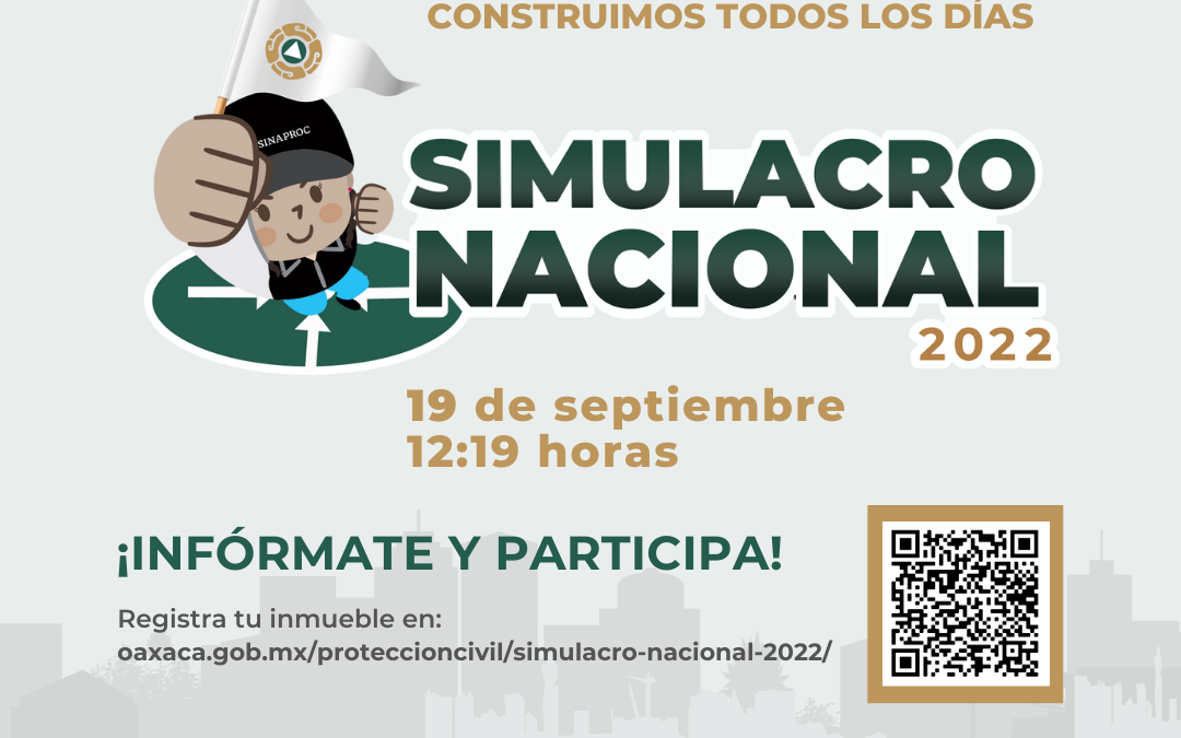Convoca CEPCO a participar en el Simulacro Nacional 2022; se abre registro de inmuebles