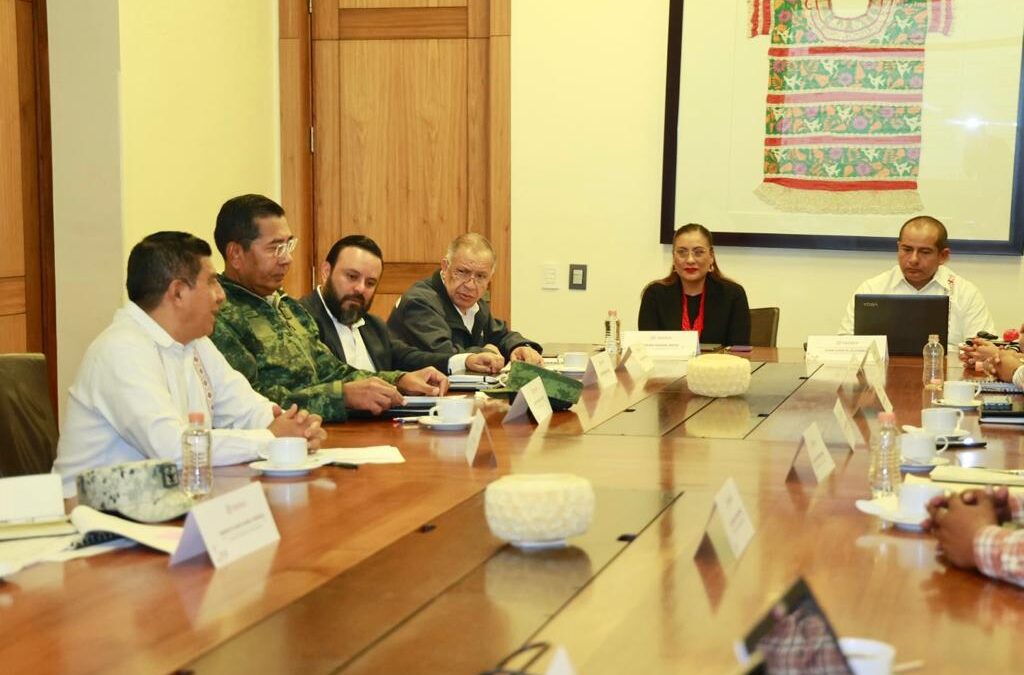 Instala Salomón Jara Mesa de Coordinación Estatal para la Construcción de la Paz y Seguridad en Oaxaca