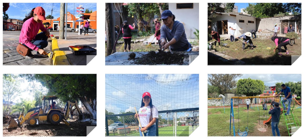 Tequios Bienestar fomentan el trabajo comunitario en Magdalena Apasco y San Pablo Villa de Mitla