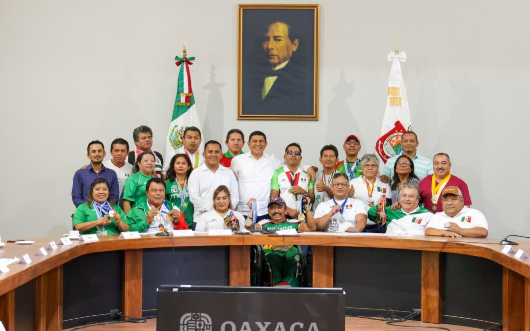 Apoya Gobierno de Salomón Jara a medallistas del deporte adaptado