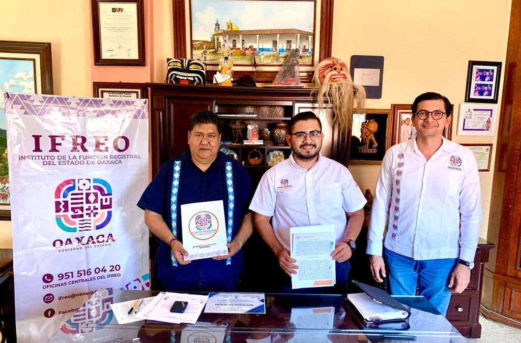 Unen esfuerzos en materia registral IFREO y Ayuntamiento de Putla Villa de Guerrero