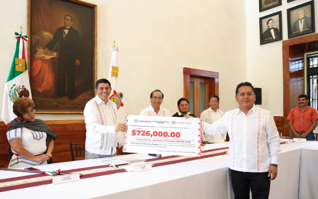 Con apoyos a la cultura se consolida el estado de bienestar para los pueblos: Salomón Jara