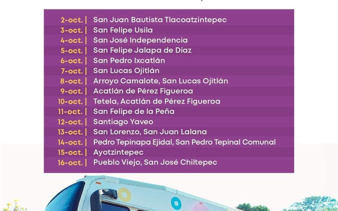 Avanza atención de la Caravana de Unidades de Cuidados DIF; llega a la Cuenca del Papaloapan